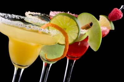 Palcohol can be mixed with water to make alcoholic beverages. Stock image.