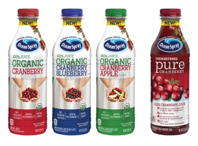 Ocean Spray aims to round out its better-for-you portfolio with the launch of two new cranberry juice beverages. 