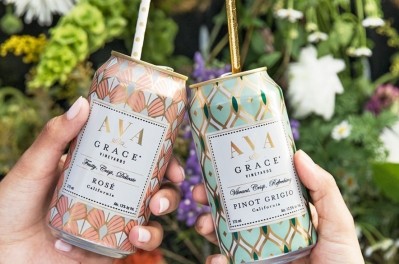 AVA Grace Vineyards lauches Rosé & Pinot Grigio in a 375ml can. Photo: AVA Grace Vineyards.