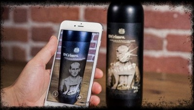19 Crimes wine uses AR to tell a story. Photo: TWE.