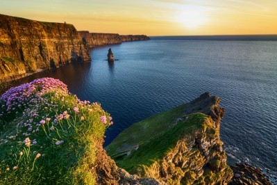 Looking west to the US: The Cliffs of Moher in County Clare. Pic:getty/upthebanner
