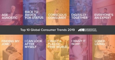 Euromonitor Top 10 Global Consumer Trends 2019.