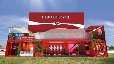 The Coca-Cola recycling campaign will have a presence at festivals over the summer