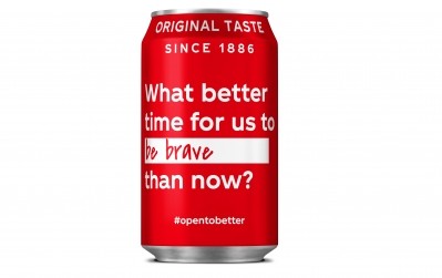Coca-Cola cans feature ‘Open to Better’ resolutions