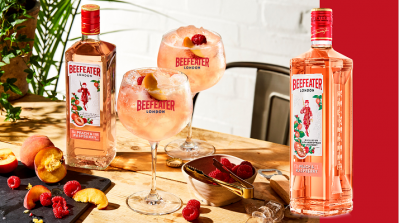 Beefeater peach and raspberry. Pic: Pernod Ricard.