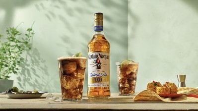 Diageo launches its first alcohol-free dark spirit with Captain Morgan Spiced Gold 0.0%. Pic: Diageo