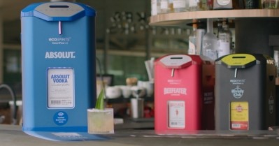 Absolut, Beefeater and Havana are being used with the ecoTOTE packaging.
