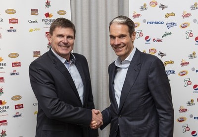 Tertius Carstens, CEO of Pioneer Foods; and Eugene Willemsen, CEO PepsiCo Sub-Saharan Africa