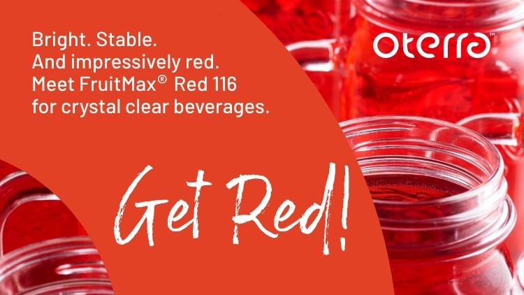 Introducing the brightest red for clear beverages 