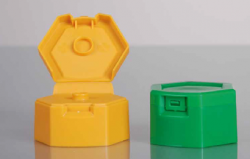 Weener's Flip Top Cap for thick or creamy products. Photo courtesy of Weener Plastic Packaging