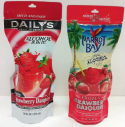Daily's Strawberry Daiquiri alongside Diageo's
