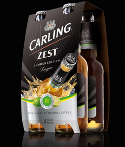 Carling aims to put Zest into citrus beer with premium branding