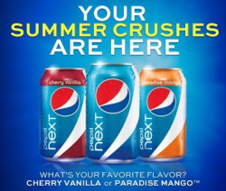Pepsi launches NEXT cherry and mango flavours