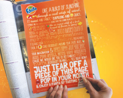 Fanta advertising messages that consumers swallow, literally...