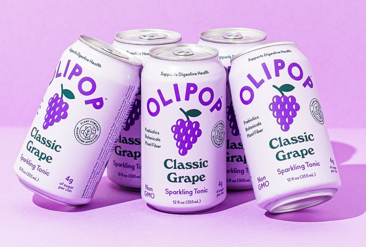 Olipop classic grape